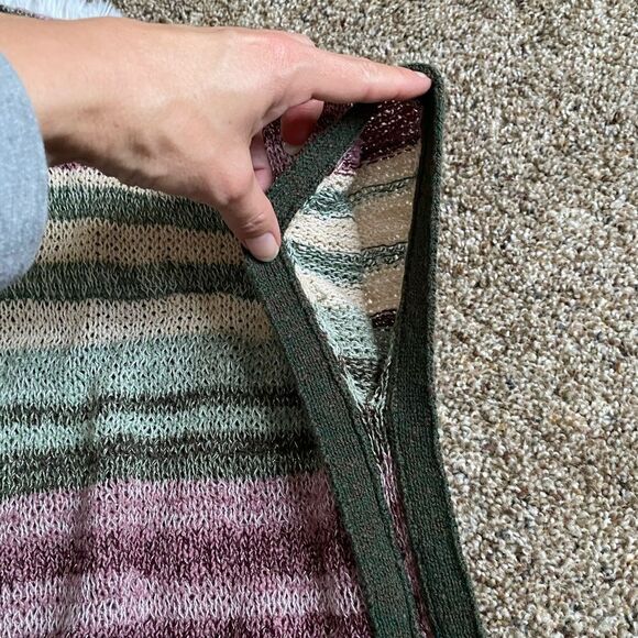 Two by Vince Camuto Sweater Poncho Metallic Specks Multicolor Womens Size Small - Picture 3 of 7